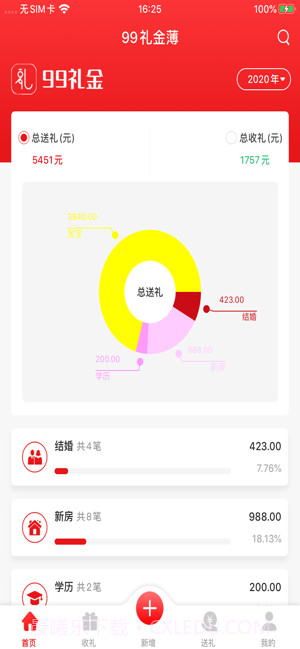 99礼金簿截图1 99礼金簿截图1