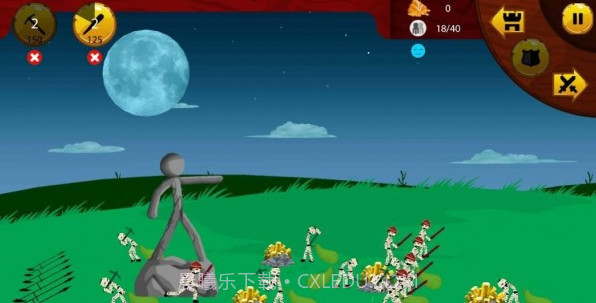 火柴人战争僵尸大战截图1 火柴人战争僵尸大战截图1