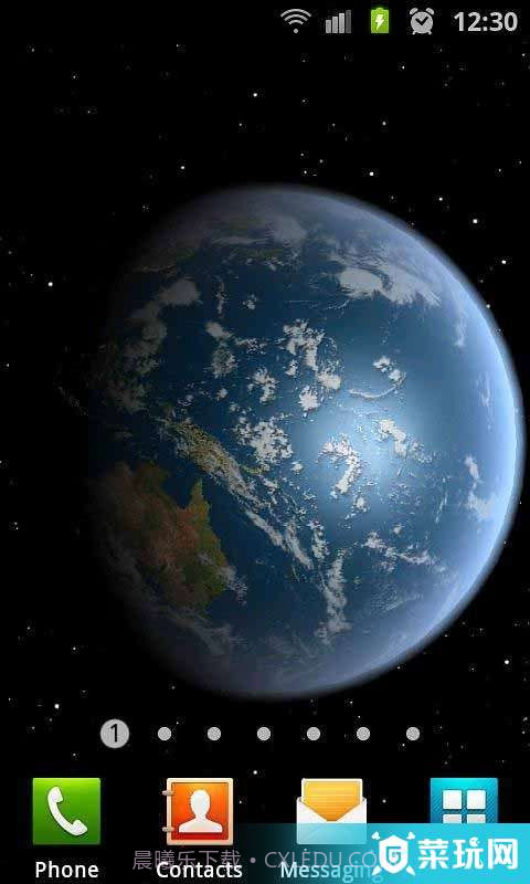 3D高清地球旋转动态壁纸截图4