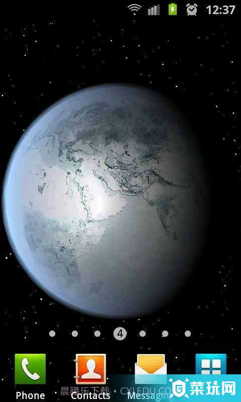 3D高清地球旋转动态壁纸截图6