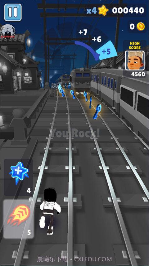 地铁跑酷怪兽5.0截图2 地铁跑酷怪兽5.0截图2