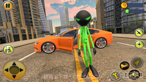 绿火柴人绳索英雄截图2