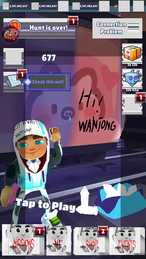 地铁跑酷ww角色滑板全定制版截图2 地铁跑酷ww角色滑板全定制版截图2