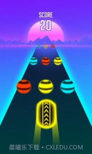 霓虹色球道跑截图4