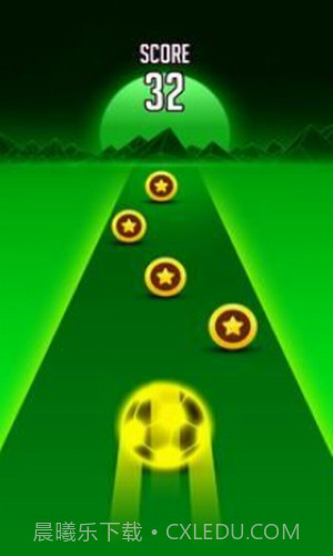 霓虹色球道跑截图2