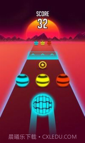 霓虹色球道跑截图1