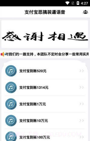 支付宝恶搞装逼语音软件(支付宝到账语音)V1.1 截图2 支付宝恶搞装逼语音软件(支付宝到账语音)V1.1 截图2